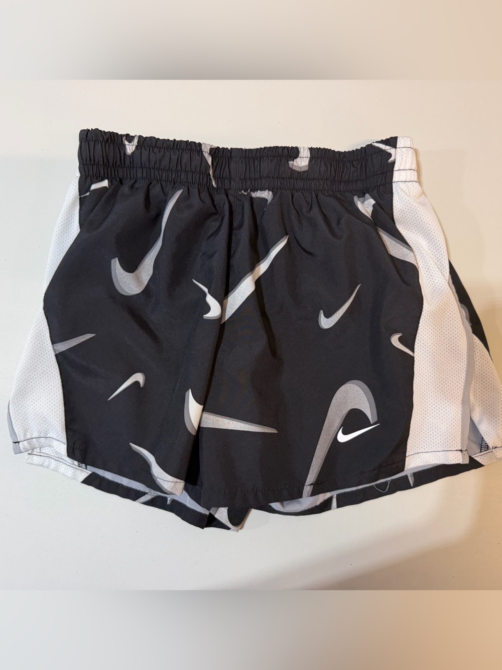 Nike Black & Light Gray Dri-FIT Athletic Shorts
